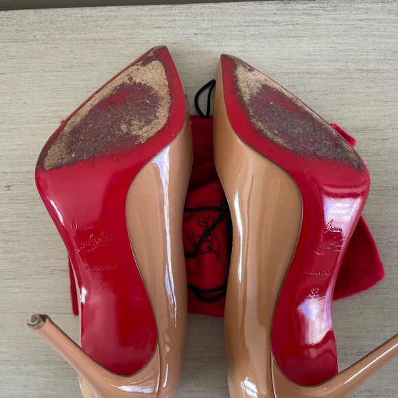 Christian Louboutin Pigalle Follies Patent Leather Nude (OBO) - Picture 7 of 12